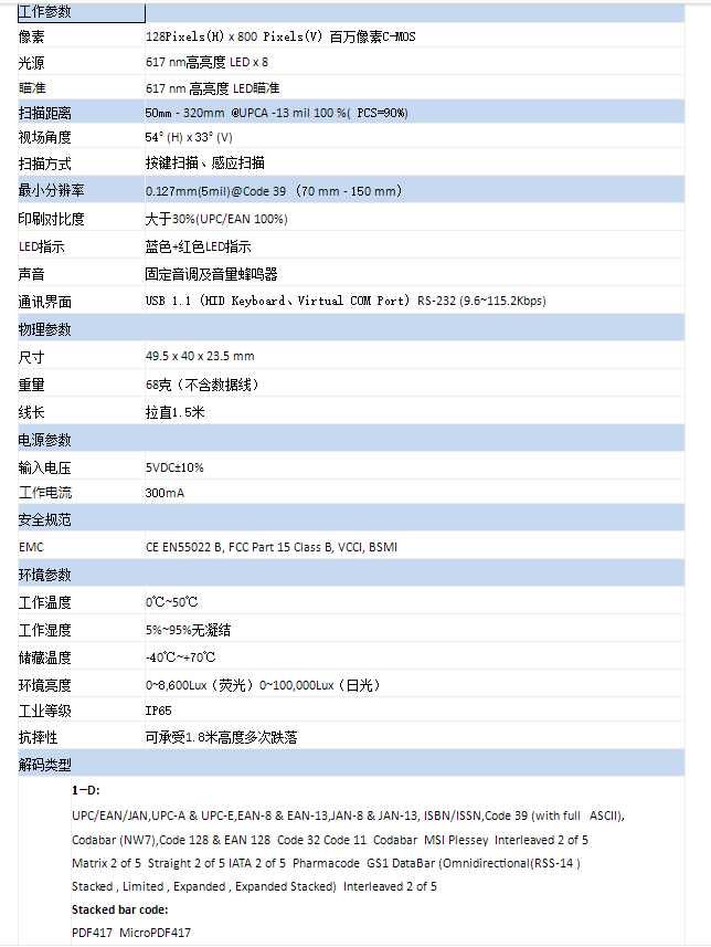 二維碼識(shí)別模塊GX-60Series詳細(xì)參數(shù) 二維碼識(shí)別模塊GX-60Series詳細(xì)參數(shù)